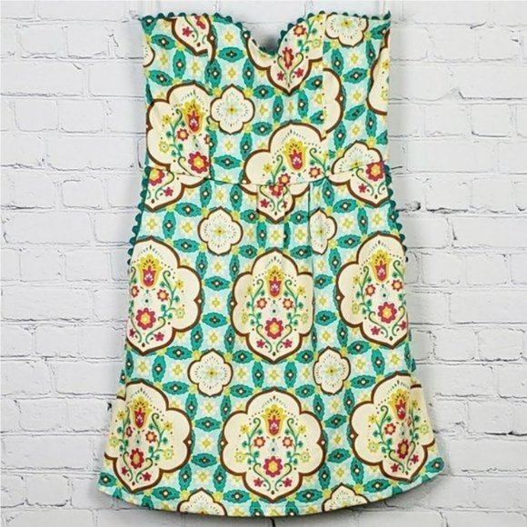 Judith March Dresses & Skirts - Judith March Retro Floral Rik Rak Pocket Dress M